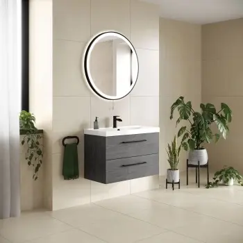 Blok White Limestone Effect Italian Matt Porcelain Tiles 60x60cm