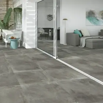 City Dark Grey Concrete Effect Anti Slip Porcelain Tile 60.5x60.5cm