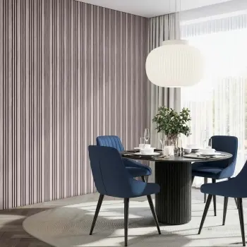 Trepanel Design® Silver on Dark Grey Felt Multi-Width Acoustic Wall Panels