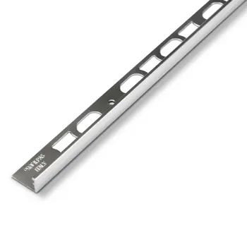 10mm Polished Silver Aluminium L shape Profile Trim