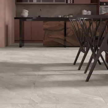 Alpen Grey Slate Effect Matt Italian Porcelain Tile 60x60cm