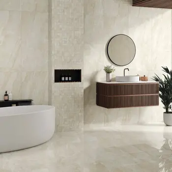 Sublyme Beige Marble Effect Large Matt Porcelain Tile 120x59.5cm