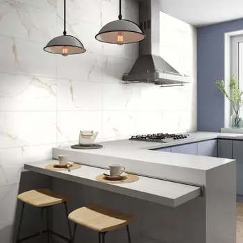 Carrara Gold Matt Marble Effect Porcelain Tile 60x30cm