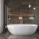 Golden Black Marble Effect Italian Large Polished Porcelain Tile 120x60cm