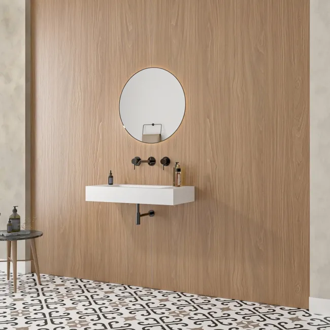 TrueTouch Lakefront Classic Walnut Composite Wall Panels
