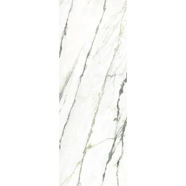 Macha Green Marble Effect Large Polished Porcelain Slab 275x100cm