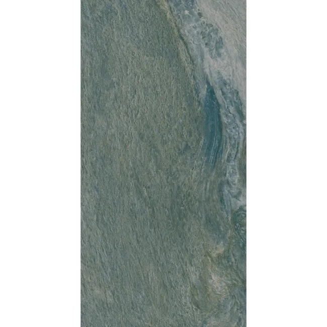 Sagano Ocean Blue Stone Effect Large Matt Porcelain Tile 120x60cm