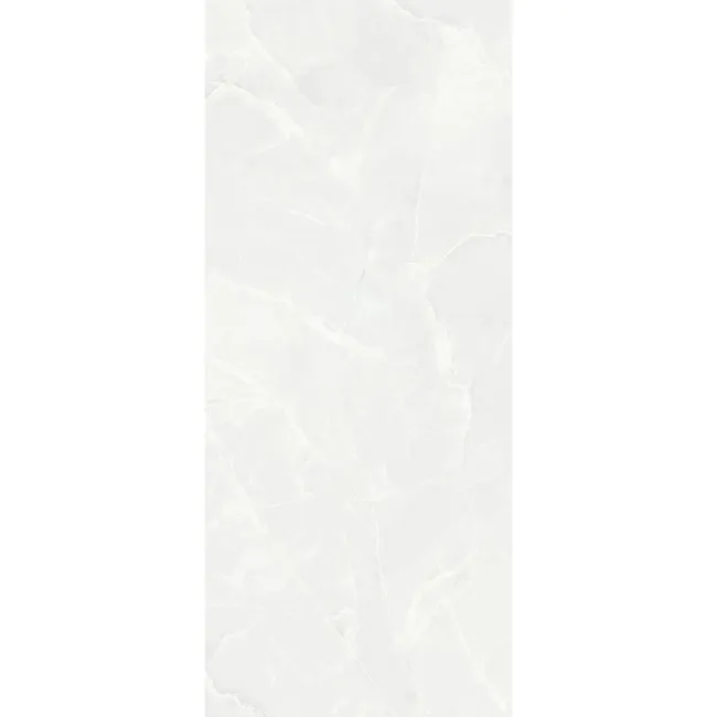 Scarlet White Onyx Marble Effect Large Polished Porcelain Slab 280x120cm