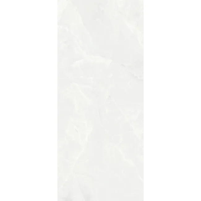Scarlet White Onyx Marble Effect Large Polished Porcelain Slab 280x120cm