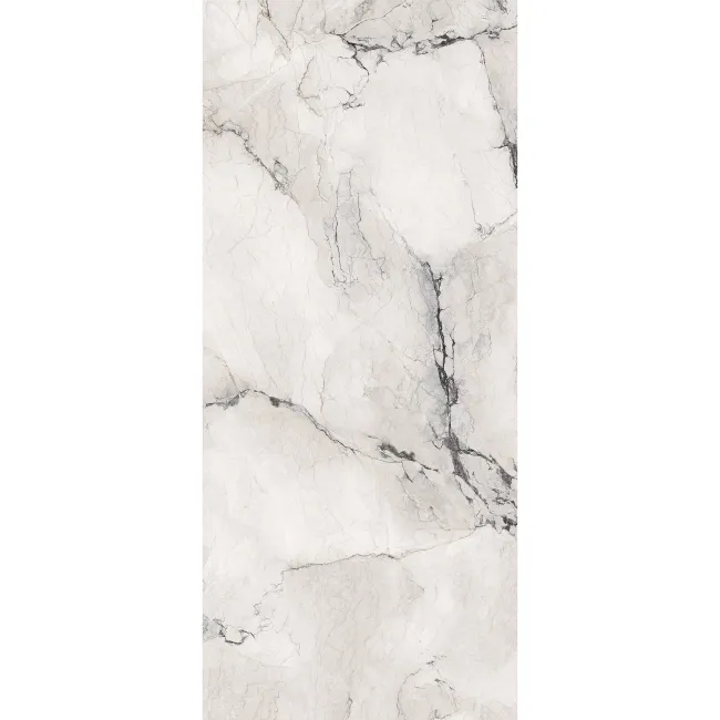 Camouflage White Marble Effect Italian Large Honed Porcelain Slab 278x120cm