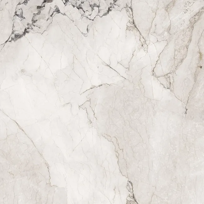 Camouflage White Marble Effect Italian Large Honed Porcelain Tile 120x120cm