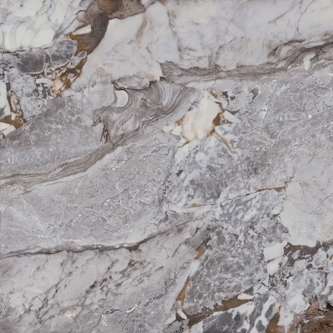 Unico Grey Marble Effect Italian Large Matt Porcelain Tile 120x120cm