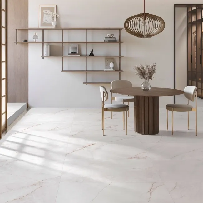 Dahlia Gold Marble Large Matt Porcelain Tile 120x60cm