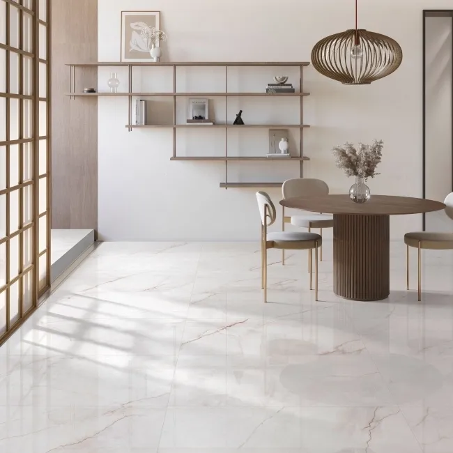 Dahlia Gold Marble Large Polished Porcelain Tile 120x60cm