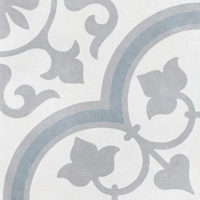 Havana Ornate Patterned Matt Porcelain Tile 22.3x22.3cm