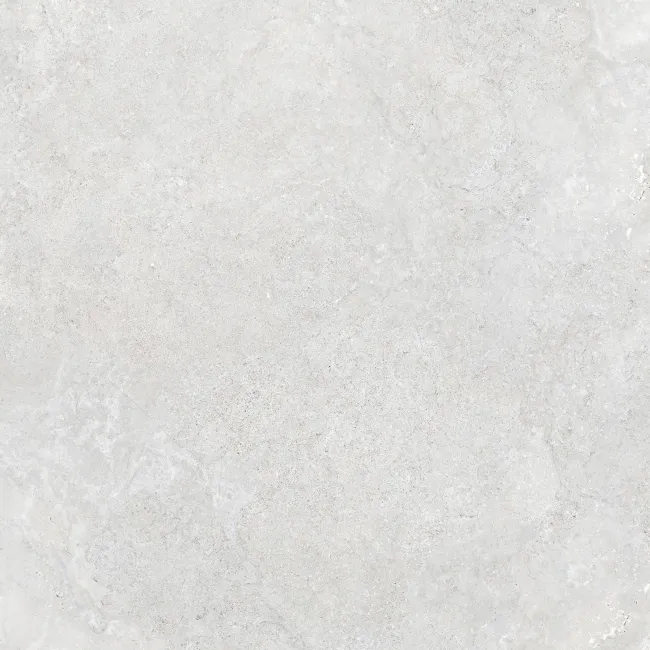 Linen White Travertine Effect Large Anti Slip Porcelain Tile 120x120cm