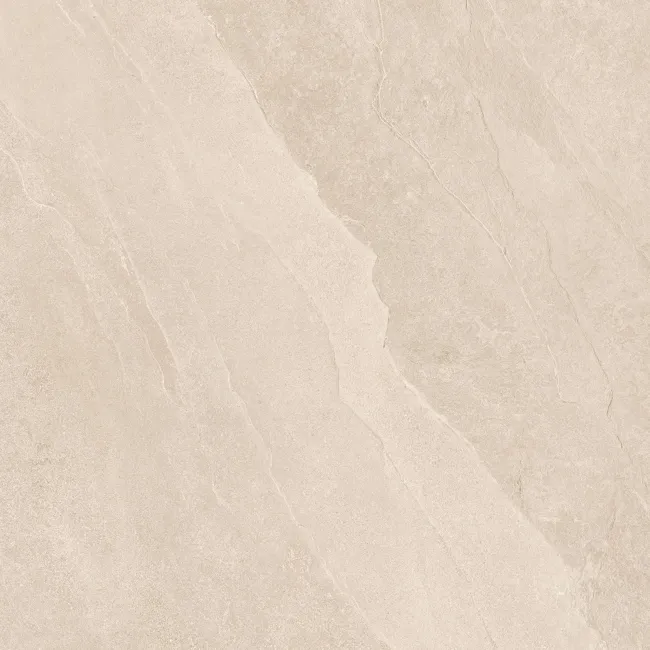 Alpen Beige Slate Effect Matt Italian Porcelain Tile 60x60cm