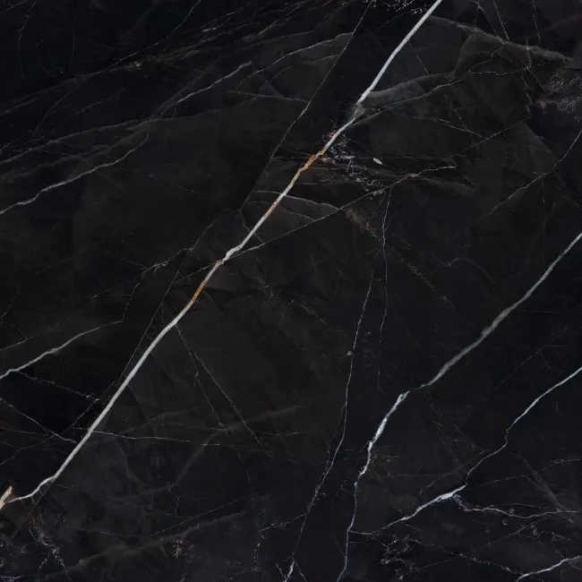 Sublime Black Marble Effect Matt Porcelain Tiles 100x100cm