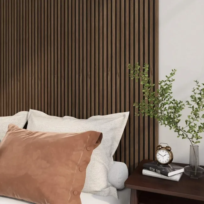Trepanel® Walnut Brown Acoustic Wood Wall Panels