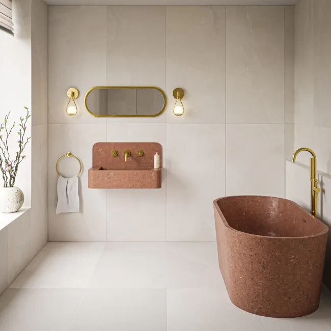 Prescious Sand Onyx Marble Effect Large Matt Porcelain Tile 120x60cm