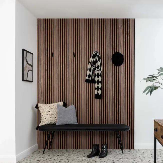 Trepanel® Autumn Brown Oak Acoustic Wood Wall Panels