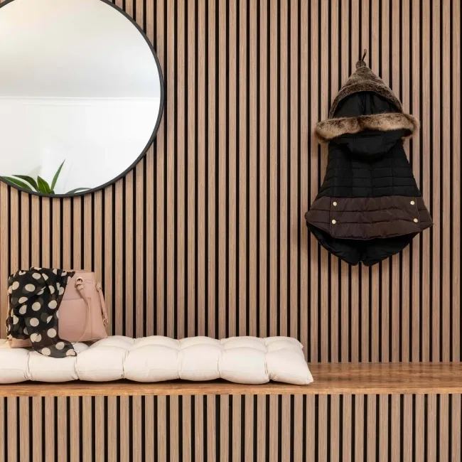 Trepanel® Smoked Oak Acoustic Wood Wall Panels