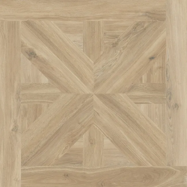 Volte Beech Woven Wood Effect Large Matt Porcelain Tile 75x75cm