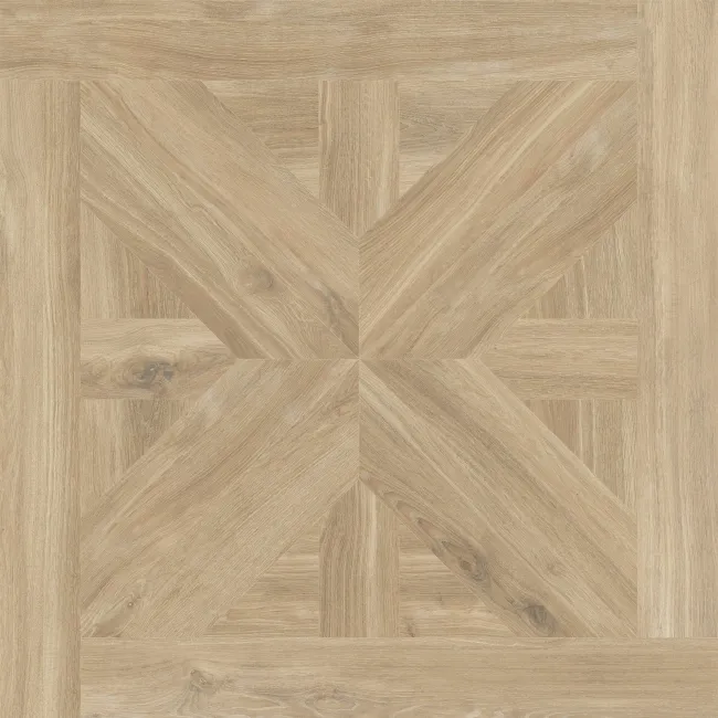 Volte Beech Woven Wood Effect Large Matt Porcelain Tile 75x75cm