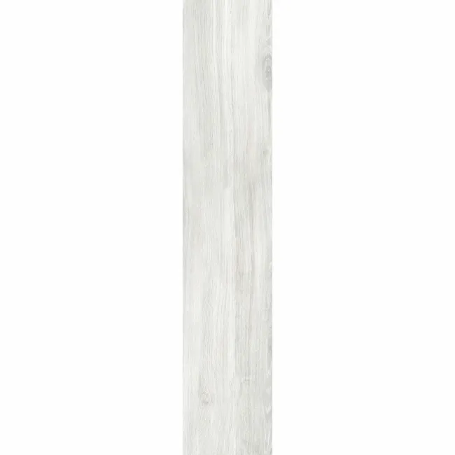 Volte White Wood Effect Matt Porcelain Tile 120x23cm