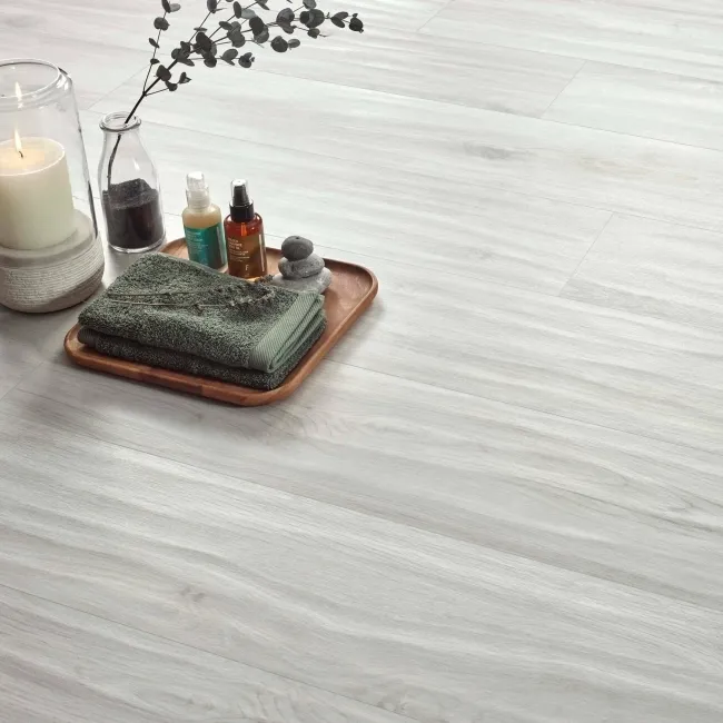 Volte White Wood Effect Matt Porcelain Tile 120x23cm