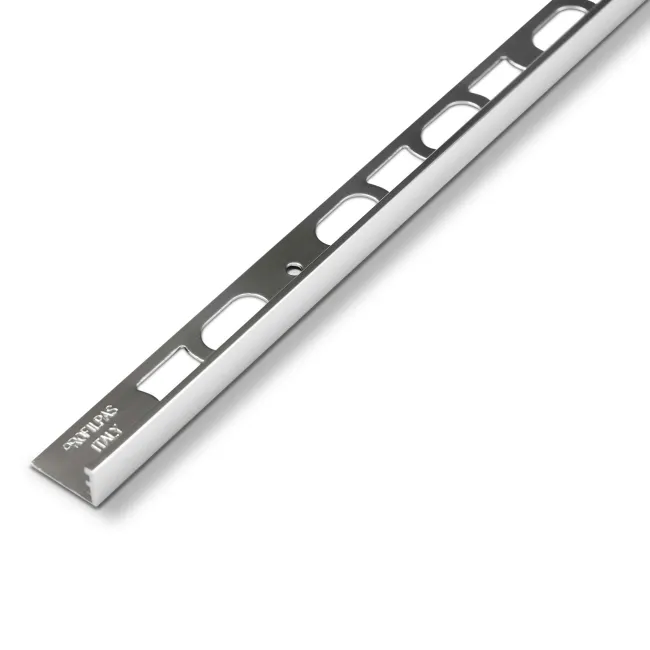 10mm Polished Silver Aluminium L shape Profile Trim