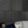 Trepanel® Noir Black Square Acoustic Wood Wall Panels