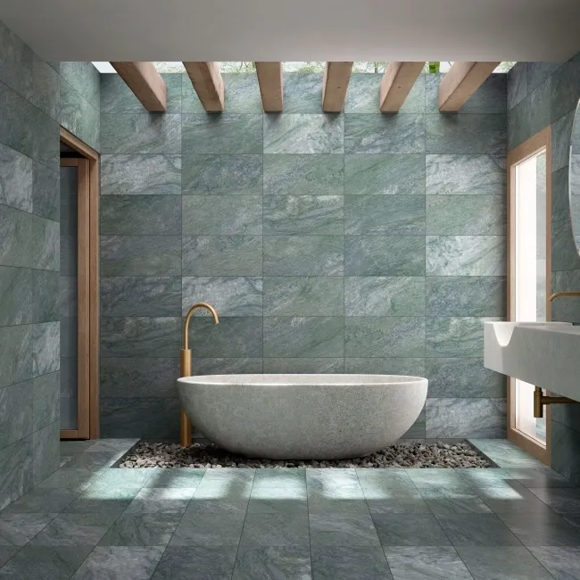 Sagano Ocean Blue Stone Effect Anti Slip Porcelain Tile 61.3x30.3cm