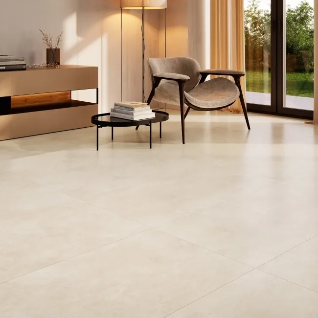 Lugano Cream Marble Effect Large Polished Porcelain Tile 120x60cm
