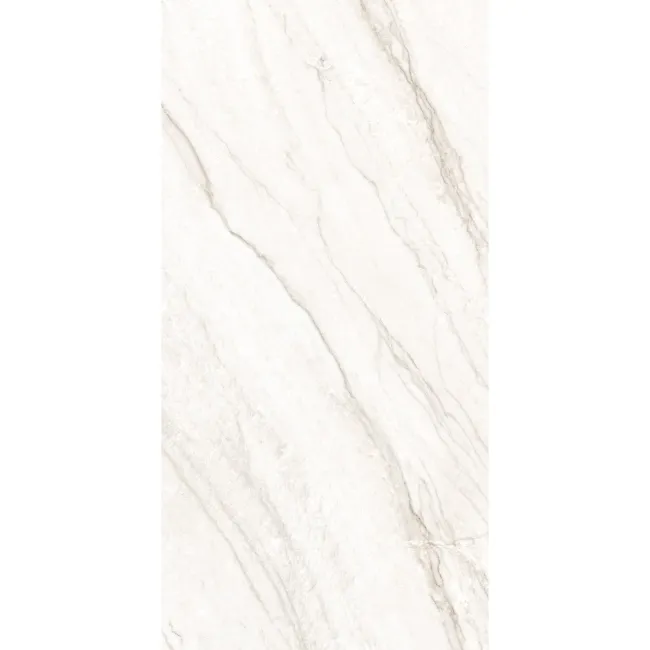 Barrow White Marble Effect Large Matt Porcelain Tile 120x60cm