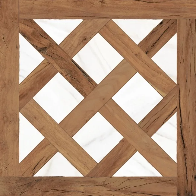 Forest Mix Woven Wood Effect Matt Ceramic Tile 45x45cm