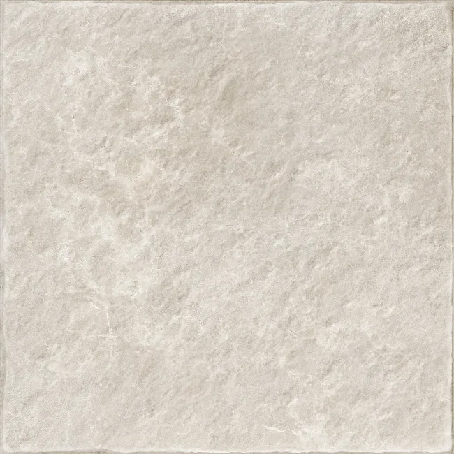 Trail White Mixed Stone Effect Italian Porcelain Outdoor Paving Tile 60x60cm