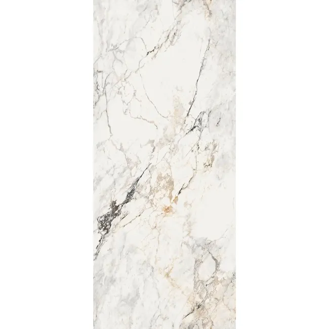 Paonazzetto White Marble Effect Polished Italian Large Porcelain Slab 278x120cm