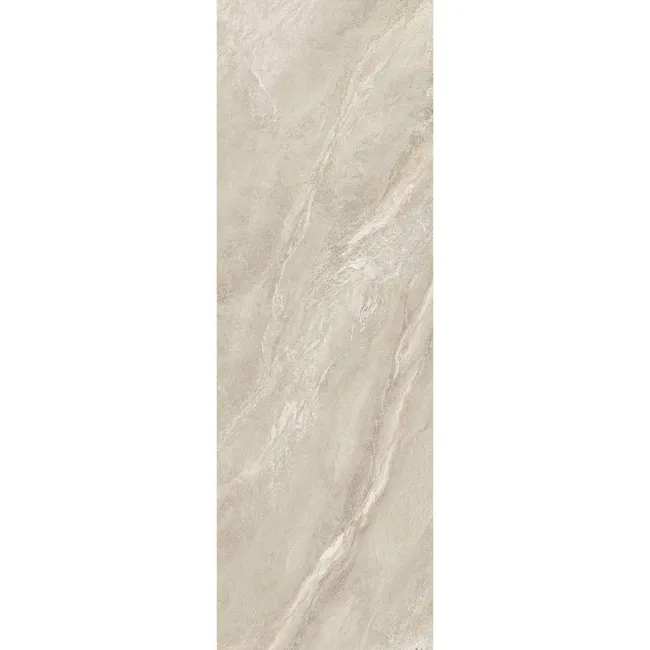 Strond Oat Beige Marble Effect Large Matt Porcelain Slab 275x100cm