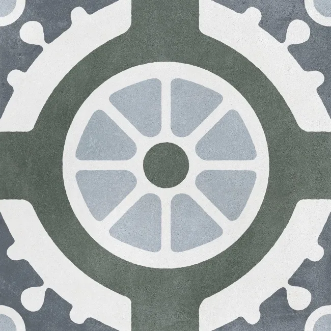 Havana Patterned Matt Porcelain Tile 22.3x22.3cm