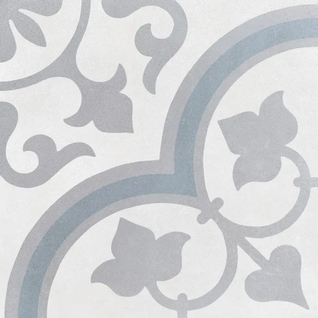 Havana Ornate Patterned Matt Porcelain Tile 22.3x22.3cm