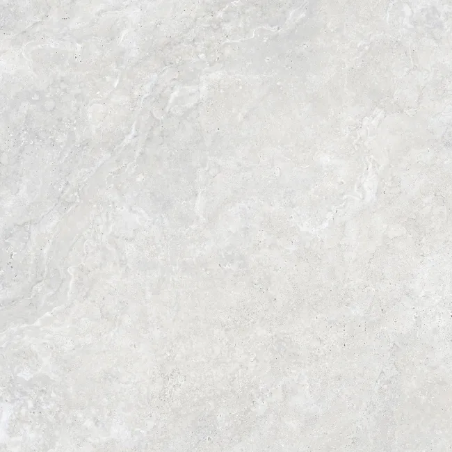 Linen White Travertine Effect Large Anti Slip Porcelain Tile 120x120cm