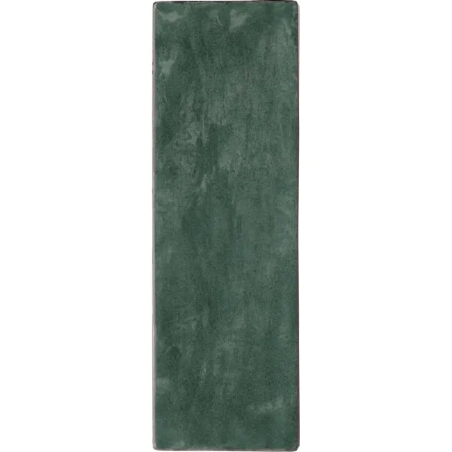 Riad Green Brick Effect Gloss Ceramic Wall Tile 20x6.5cm