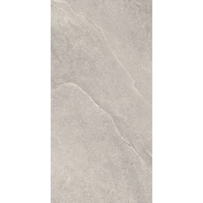 Alpen Grey Slate Effect Matt Italian Porcelain Tile 60x30cm