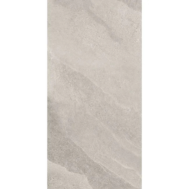 Alpen Grey Slate Effect Matt Italian Porcelain Tile 60x30cm