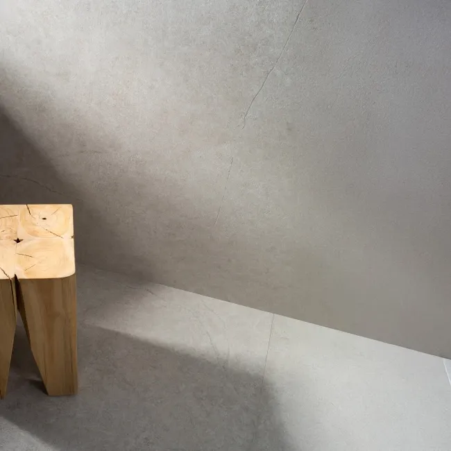 Alchemy Earth Grey Limestone Effect Sturctured Matt Porcelain Slab 275x100cm