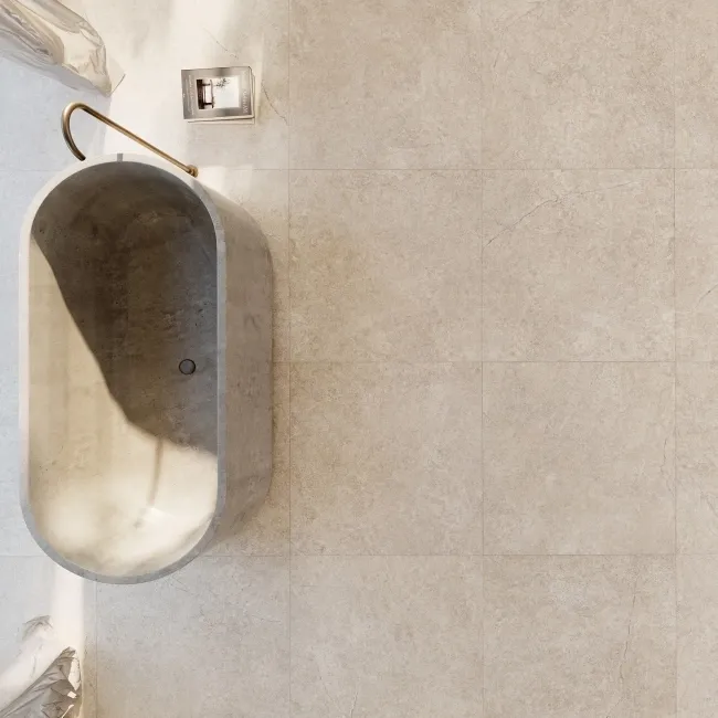 Alchemy Earth Grey Limestone Effect Anti Slip Porcelain Tile 100x100cm