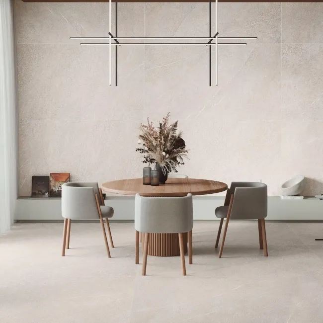 Piemonte Sand Stone Effect Structured Matt Porcelain Tile 100x100cm