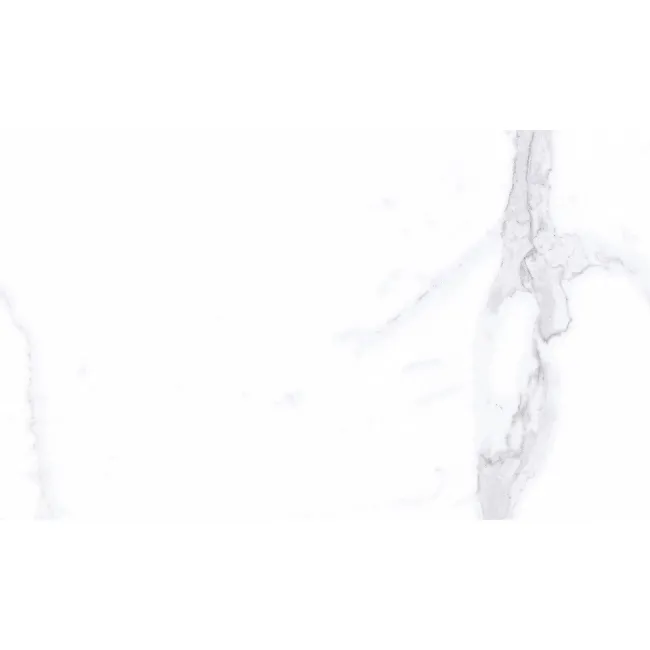 Carrara White Marble Effect Gloss Ceramic Tile 55x33cm