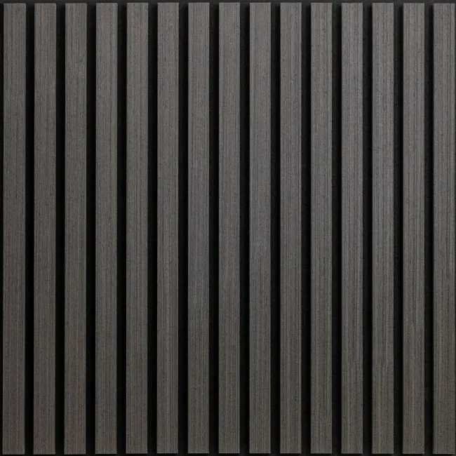 Trepanel® Noir Black Square Acoustic Wood Wall Panels